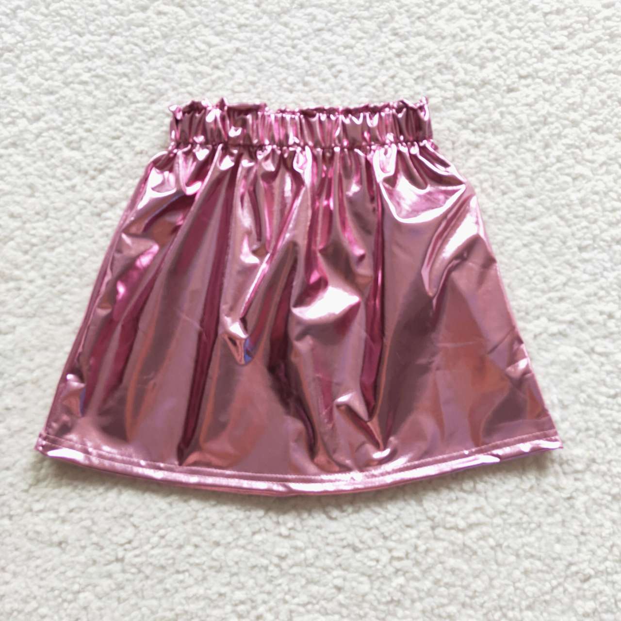 pink top+Pink Leather Shiny Skirt  GLK0014+GT0204