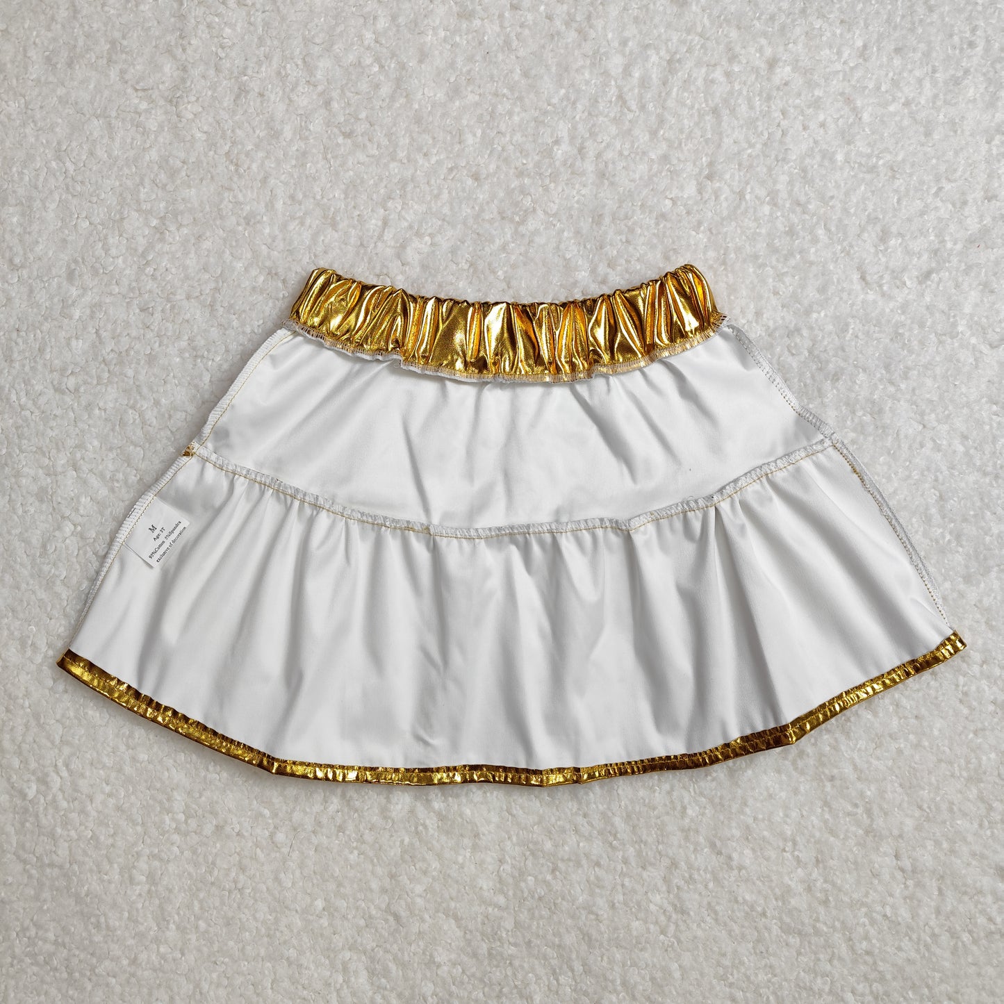 GLK0043  Shiny leather gold skirt  D 3.3