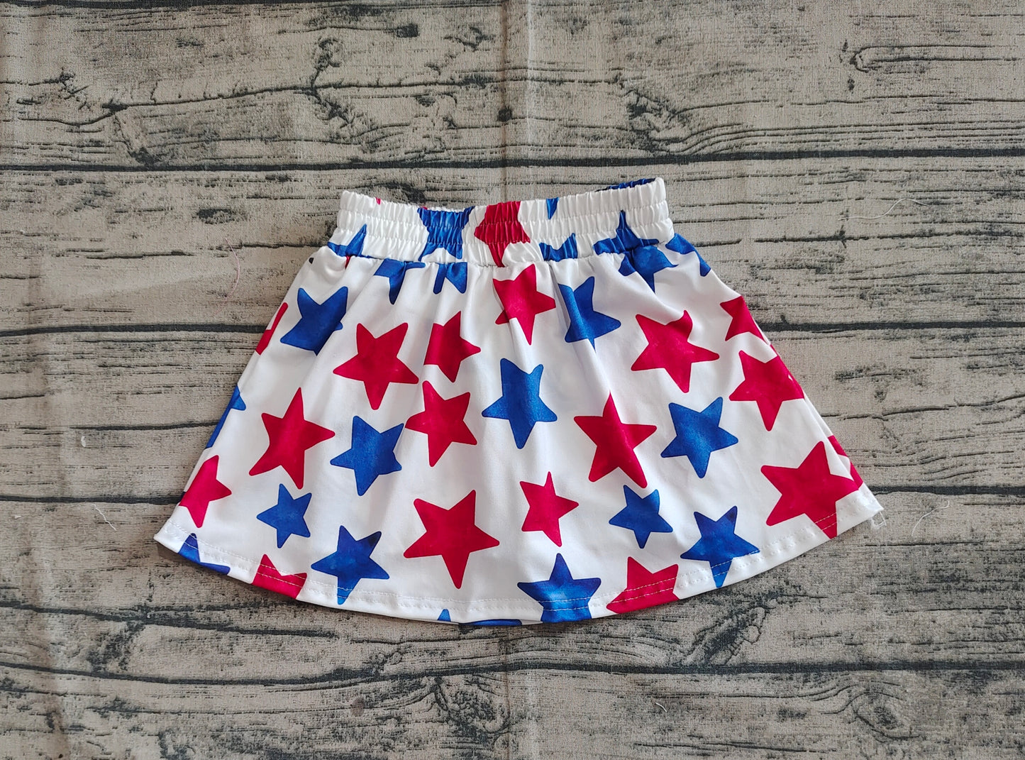 GLK0055 Baby Girls Summer 4th Of July Stars Skort Bottom  D 4.1