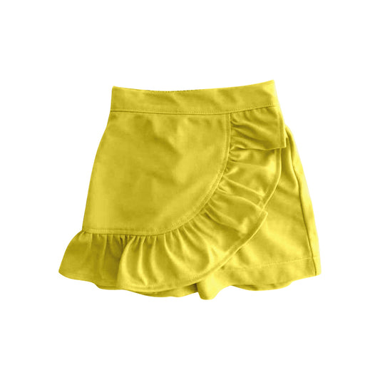 presale GLK0063 Baby Girls Yellow Ruffles Skort Skirts D 2.12