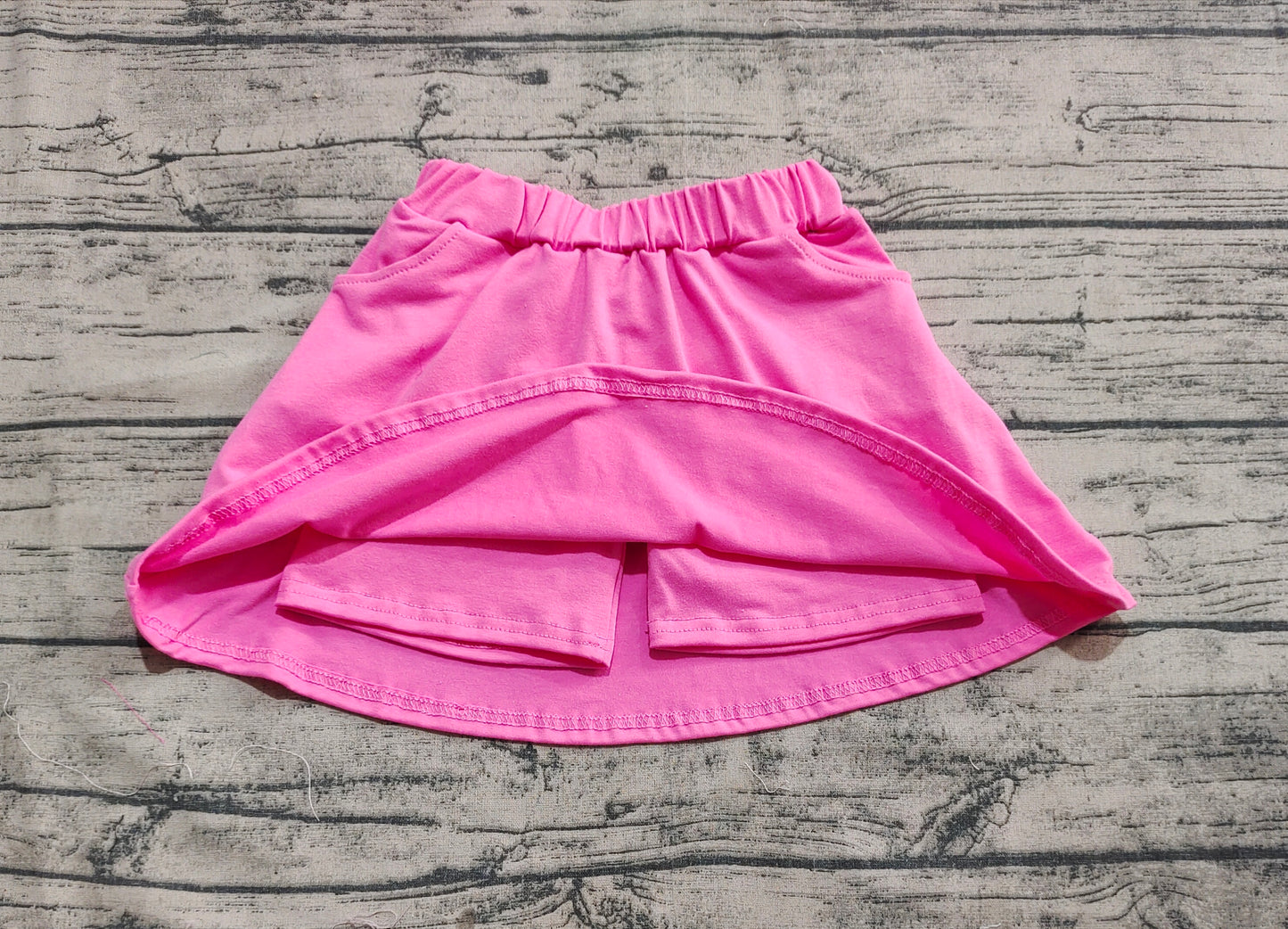 GLK0066 Baby Girls Dark Pink Pocket Yoga Active Wear Skirt D 3.21