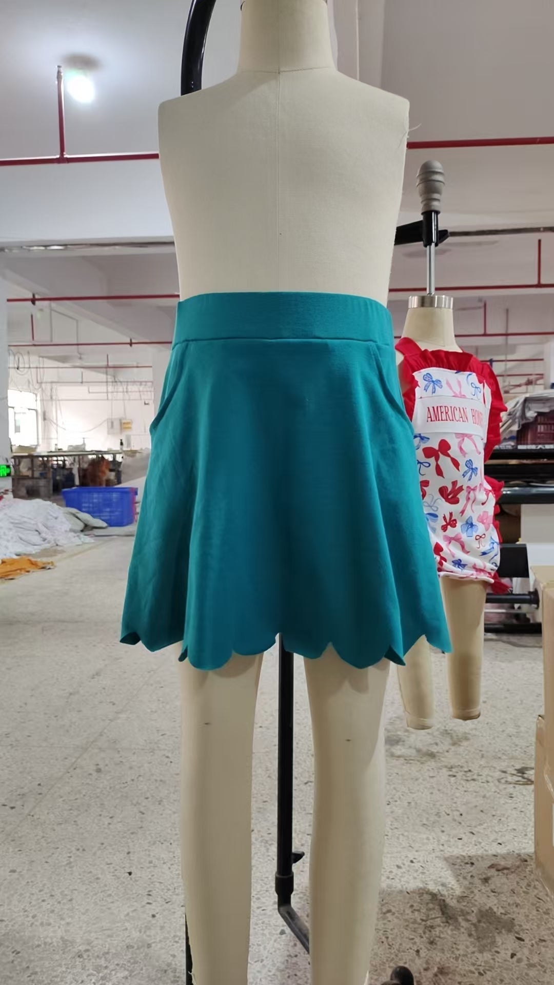 GLK0077 Baby Girls Dark Green Yoga Skorts Bottoms  D 4.9