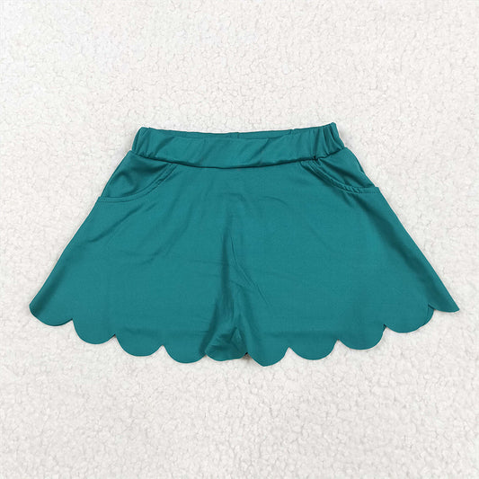 GLK0077 Baby Girls Dark Green Yoga Skorts Bottoms  D 4.9