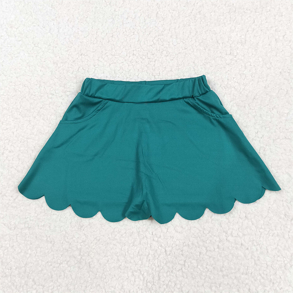 GLK0077 Baby Girls Dark Green Yoga Skorts Bottoms  D 4.9
