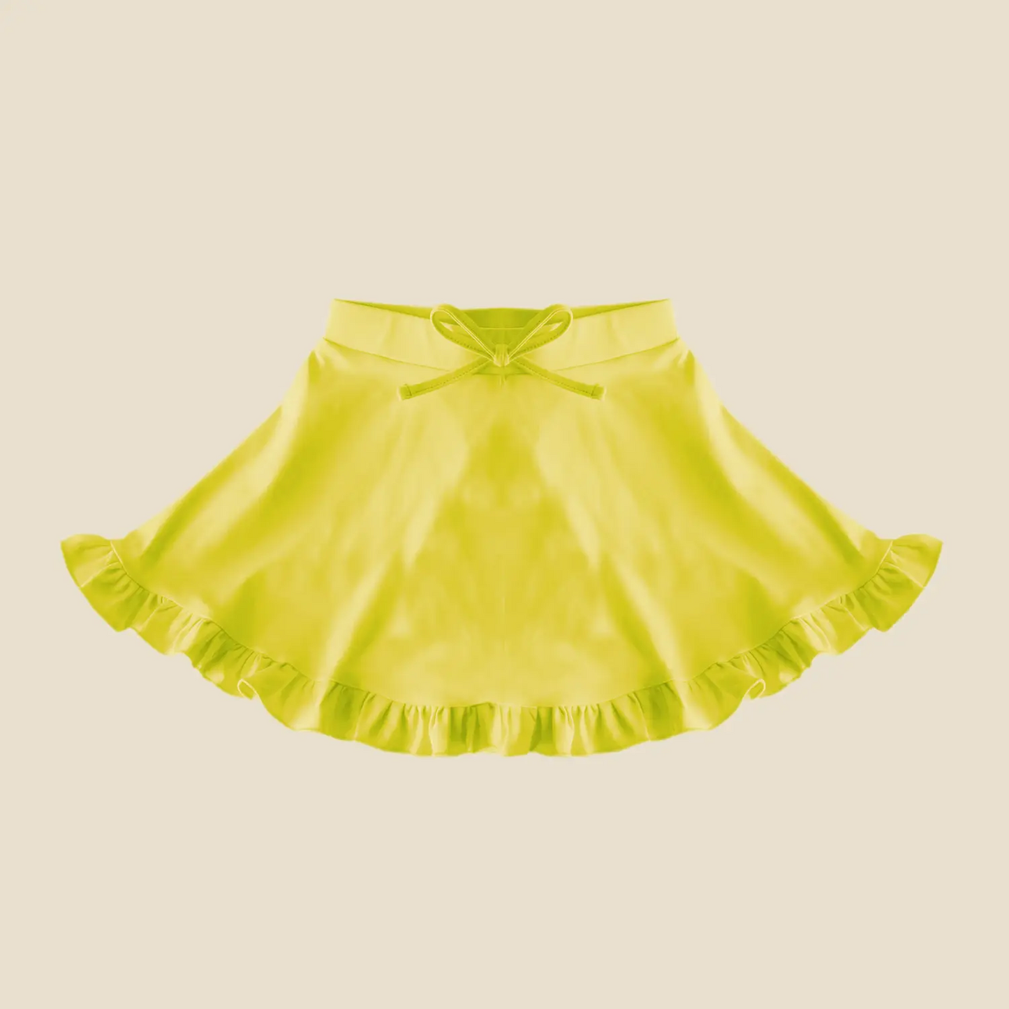 presale GLK0090 Baby Girls Yellow Yoga Ruffle Active Skirt  D 4.3