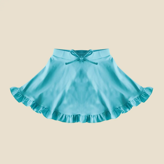 presale GLK0092 Baby Girls Blue Yoga Ruffle Active Skirt D 4.3
