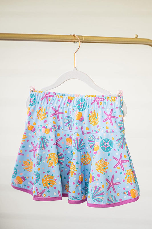 presale GLK0096 Baby Girls Blue Sea World Shorts Skirts D 5.26