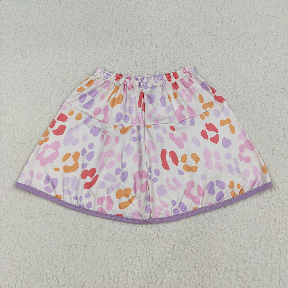 GLK0097 Baby Girls Colorful Leopard Shorts Skirts  D 6.16