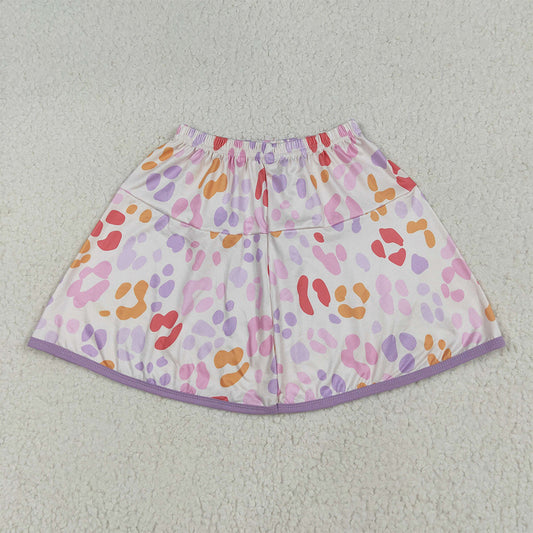 GLK0097 Baby Girls Colorful Leopard Shorts Skirts D 6.16