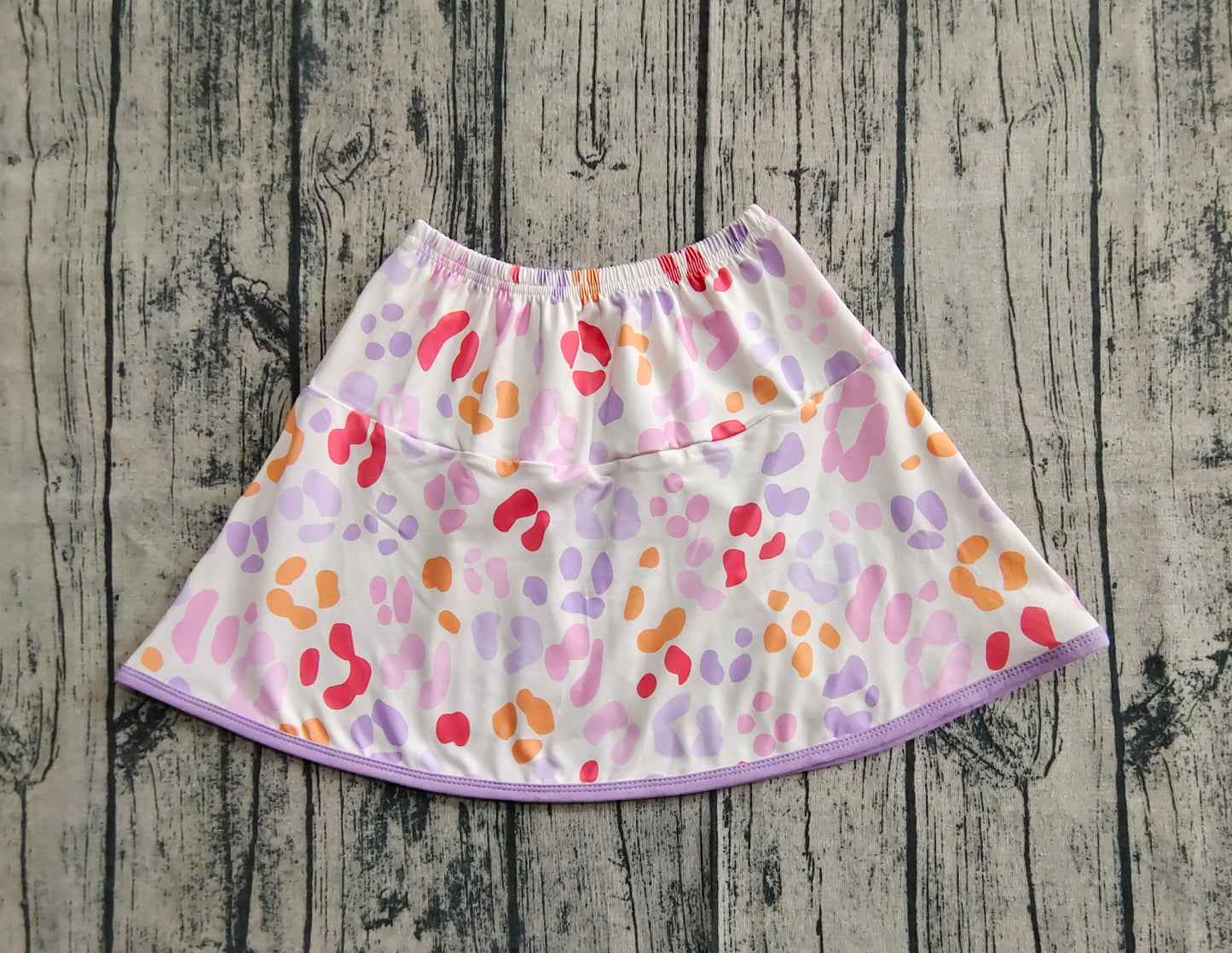 GLK0097 Baby Girls Colorful Leopard Shorts Skirts  D 6.16