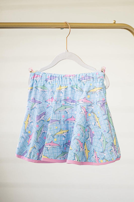 presale GLK0099 Baby Girls Blue Sea World Shorts Skirts D 5.26