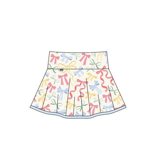 presale GLK0104 Baby Girls Colorful Bows Plaid Skirts D 5.30