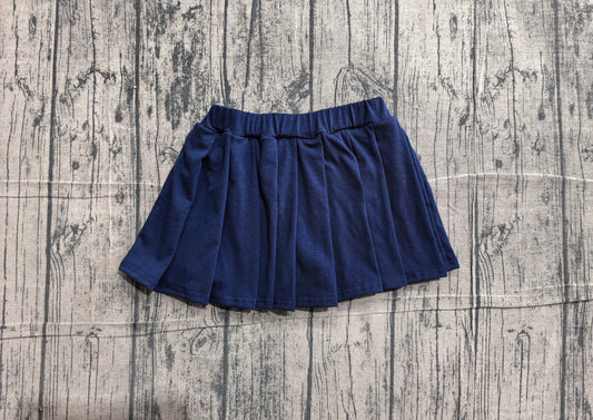 Pre order kids cheerleader pleated skirt royal blue