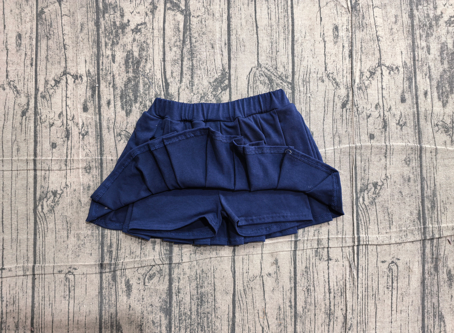 Pre order kids cheerleader pleated skirt royal blue