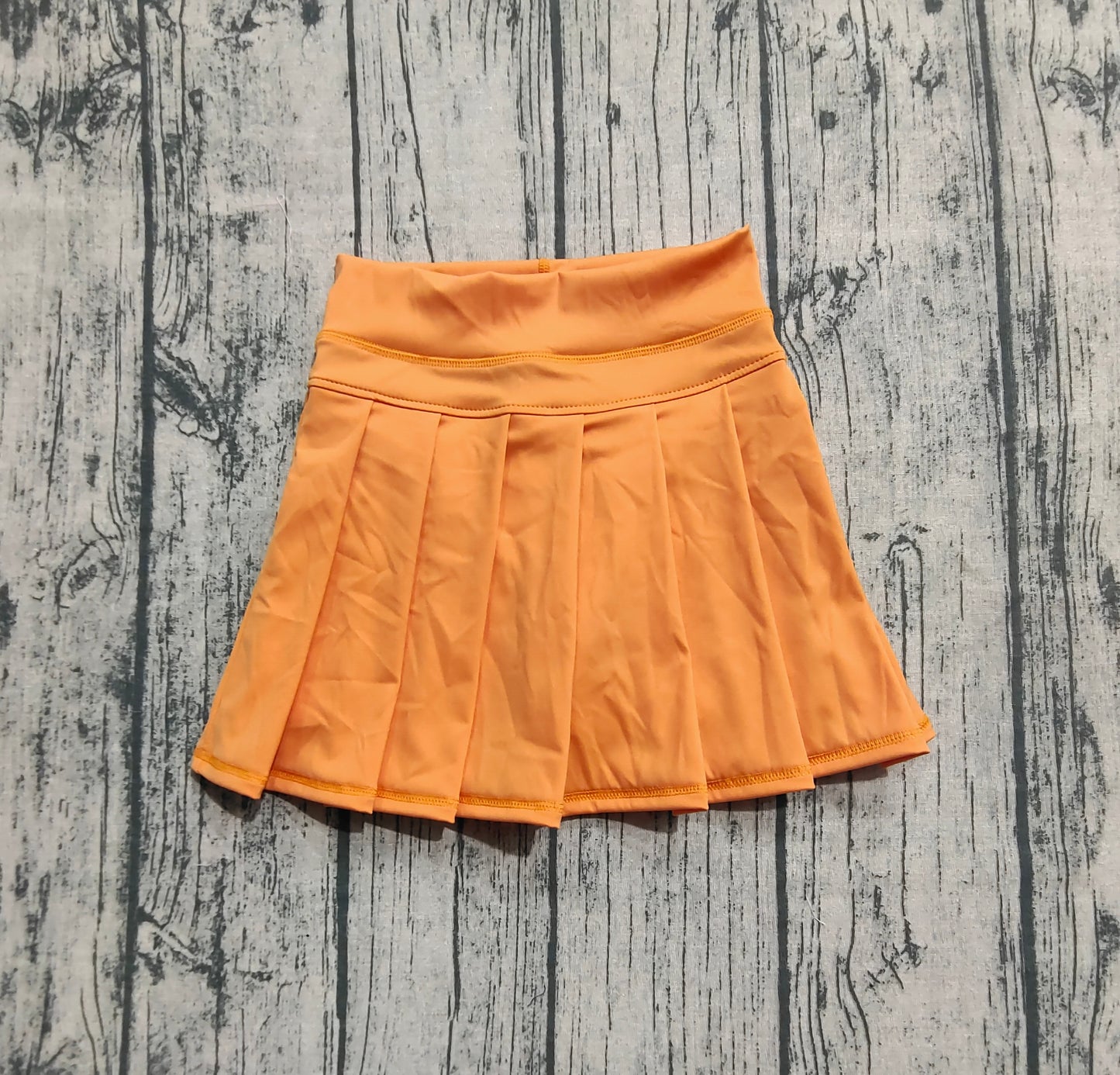 GLK0109 Baby Girls Short Sleeves Orange Yoga Skorts Bottom D 7.21