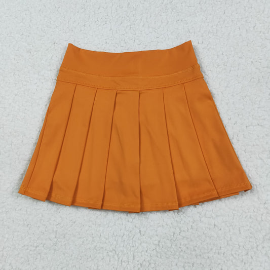 GLK0109 Baby Girls Short Sleeves Orange Yoga Skorts Bottom D 7.21