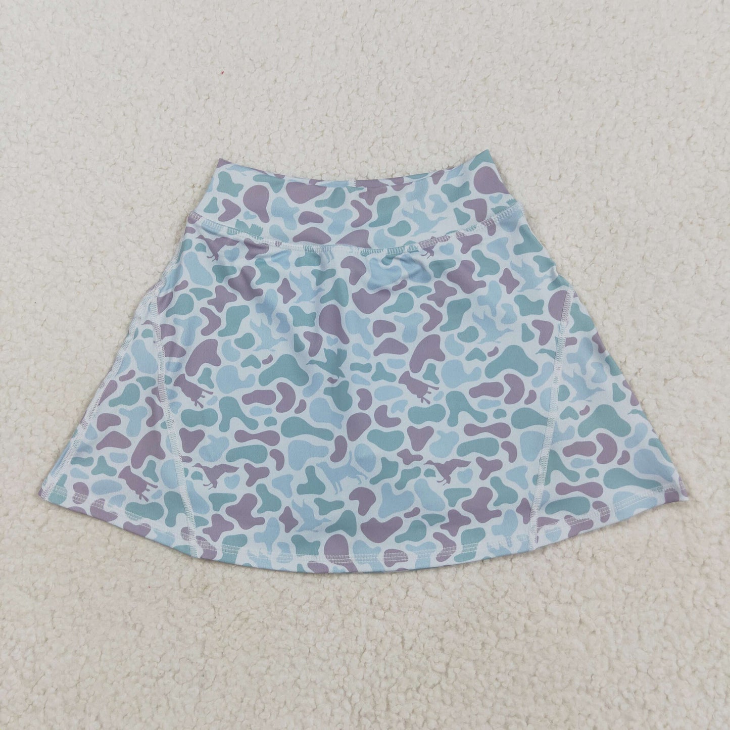 GLK0128  Baby Girls Western Green Camo Yoga Skorts Bottom  D 7.15