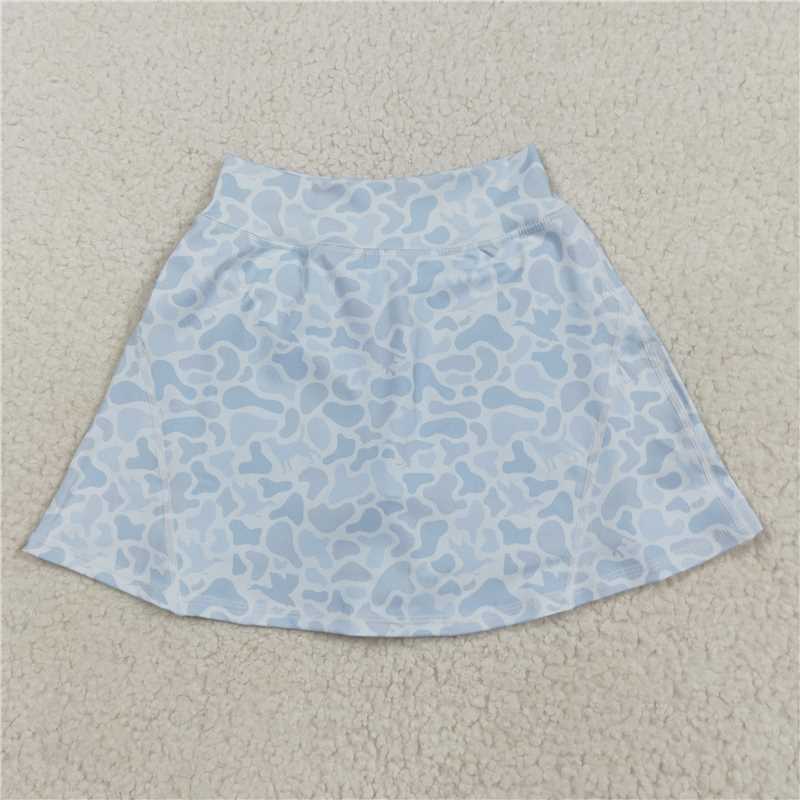 GLK0129  Baby Girls Western Light Gray Camo Yoga Skorts Bottom  D 929