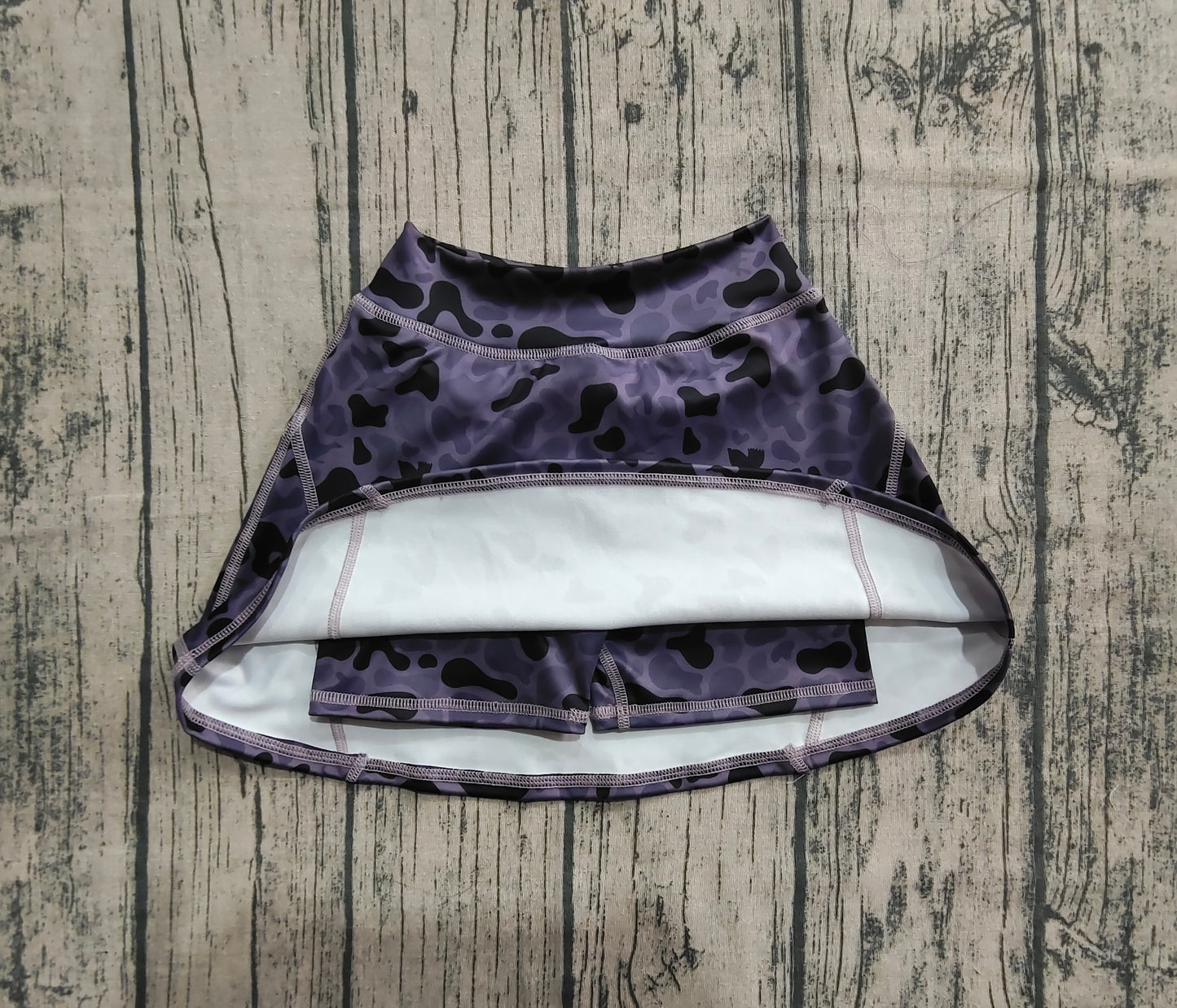 GLK0130 Baby Girls Western Dark Gray Ducks Camo Yoga Skorts Bottom   D 7.15