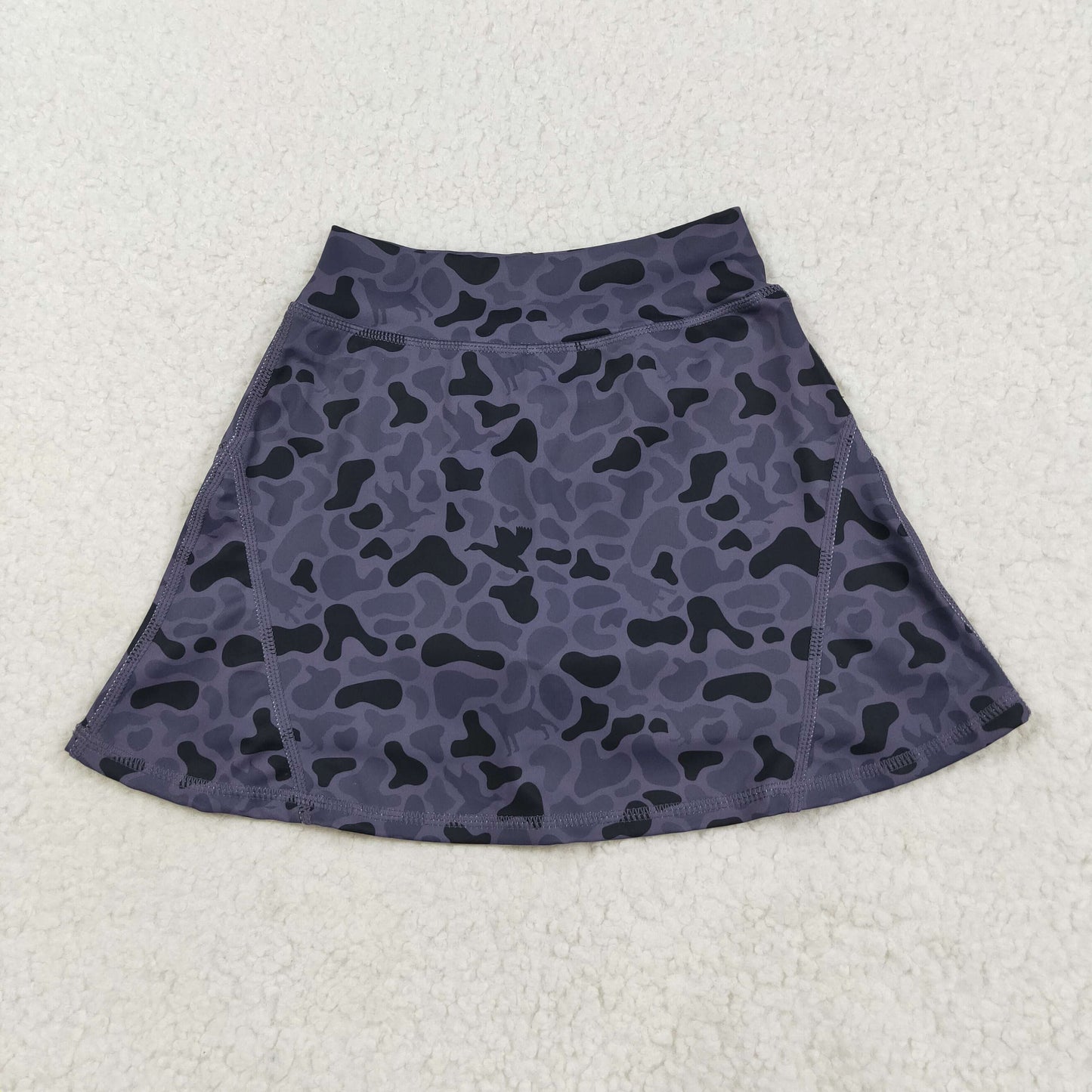GLK0130 Baby Girls Western Dark Gray Ducks Camo Yoga Skorts Bottom   D 7.15