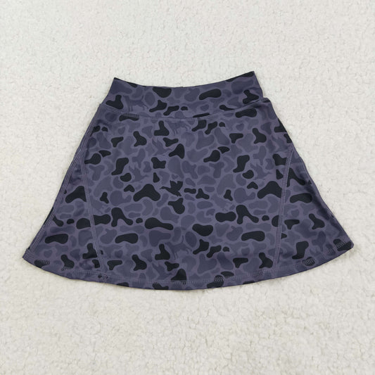 GLK0130 Baby Girls Western Dark Gray Ducks Camo Yoga Skorts Bottom   D 7.15