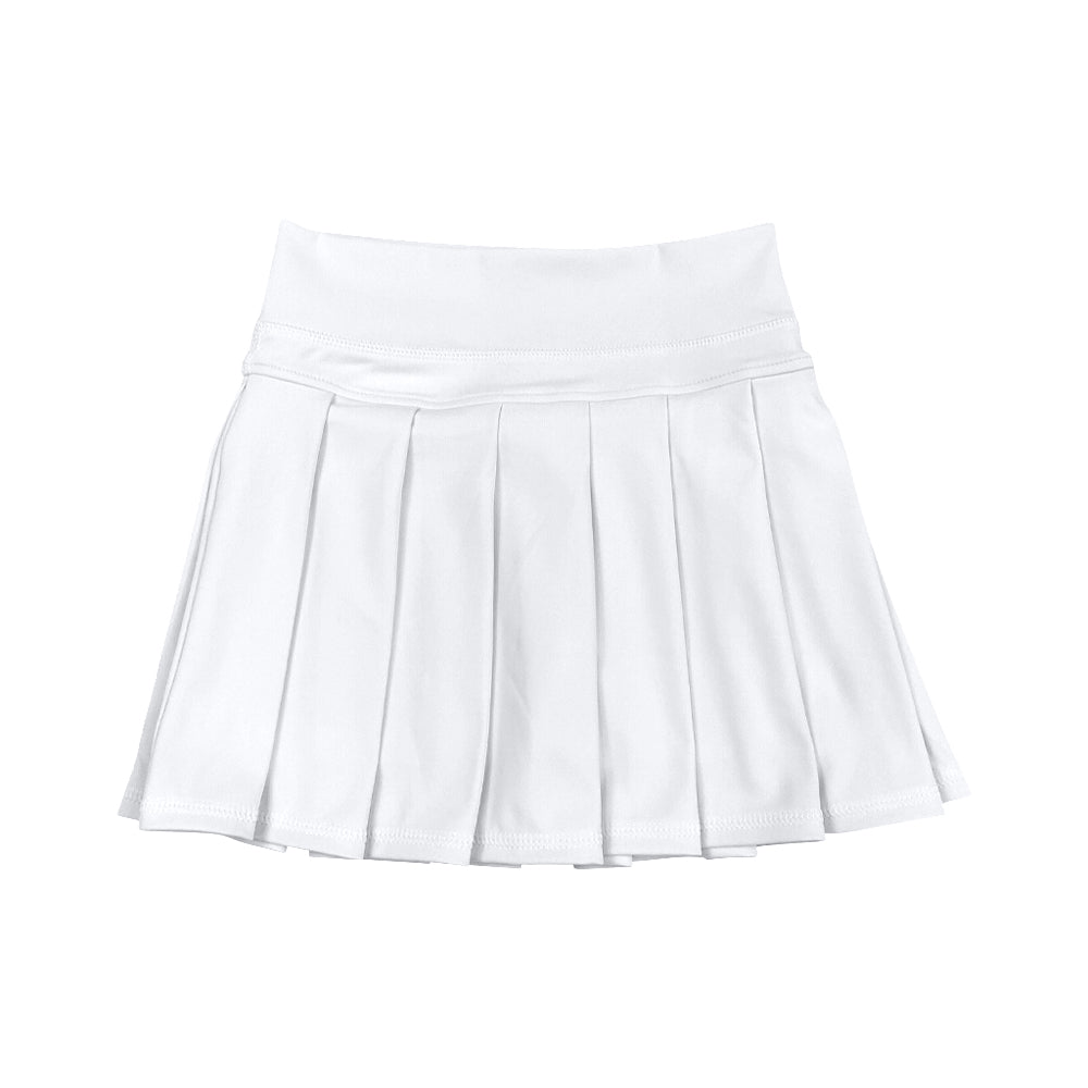 presale GLK0136 Baby Girls White Yoga Skorts Pleated Skirts  D 8.9