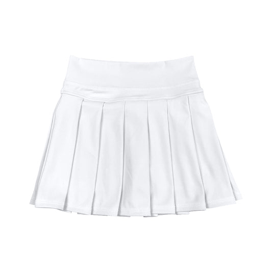 presale GLK0136 Baby Girls White Yoga Skorts Pleated Skirts  D 8.9
