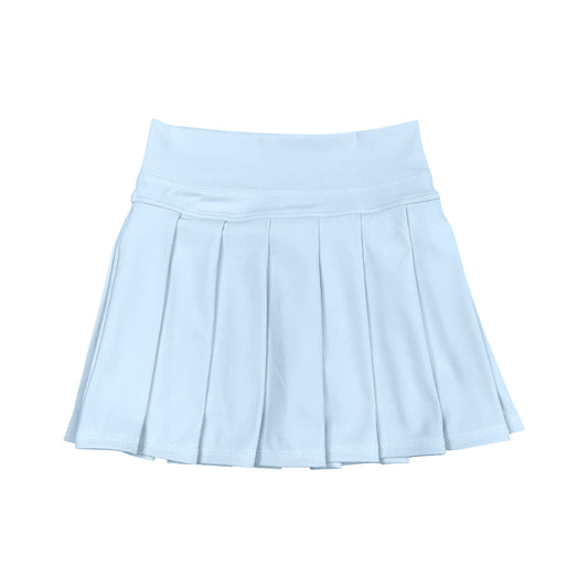 presale GLK0137  Baby Girls Light Blue Yoga Skorts Pleated Skirts  D 8.9