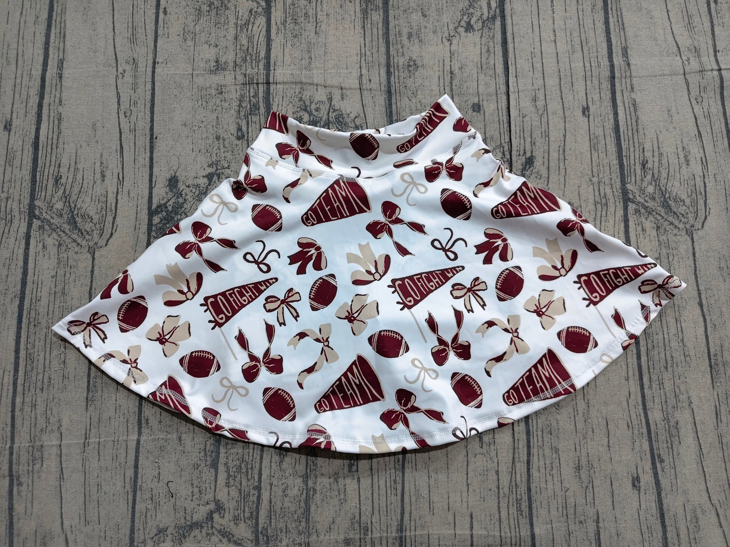 Pre order maroon go team athletic skort