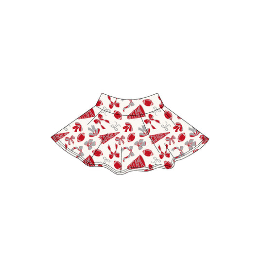 presale GLK0141 Baby Girls Red Bows Go Team Yoga Skirt Shorts Bottom D 906