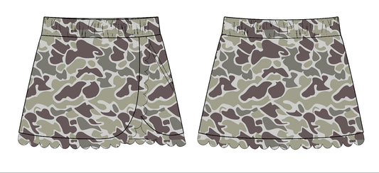 presale SGLK0171 Baby Girls Grey Camo Southern Yoga Skirts Bottom D 1103