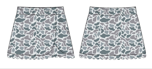 presale GLK0173 Baby Girls Grey Camo Southern Yoga Skirts Bottom D 1103
