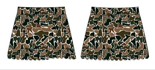 presale GLK0175 Baby Girls Dark Brown Camo Southern Yoga Skirts Bottom D 1103