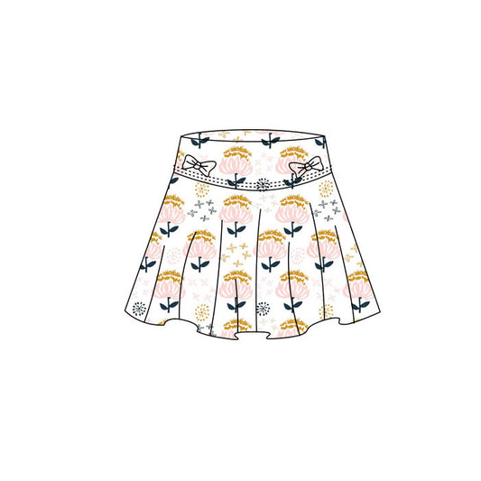 presale GLK0181  Baby Girls Bows Flowers Yoga Skirt Shorts Bottom  D 1118
