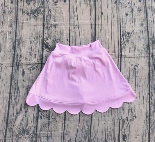 Pre order solid lavender athletic scallop skort