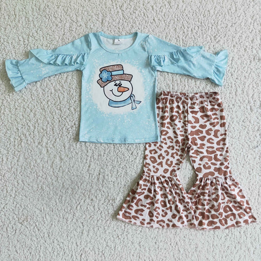 GLP0093 Girls Blue Yeti Long Sleeve Pant Suit