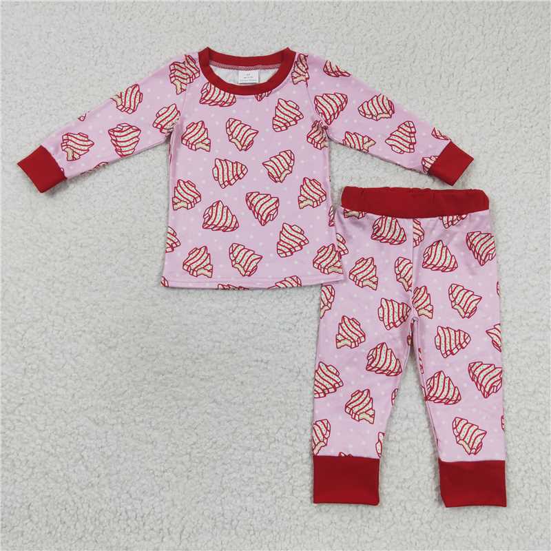 Family Parents Christmas Tree Cake Pajamas Clothes Sets