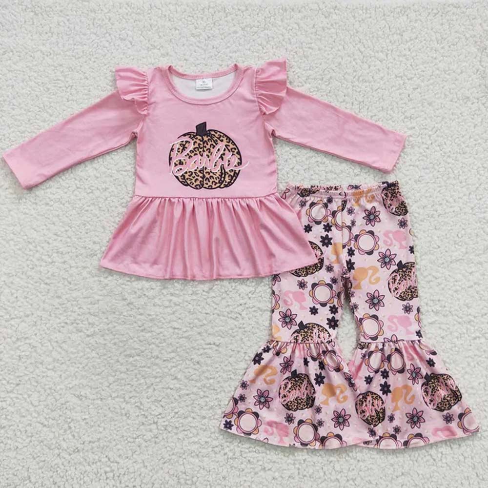 Sibling Baby Girls Fall Shirt Bell Pants Outfits Sets D 6.27