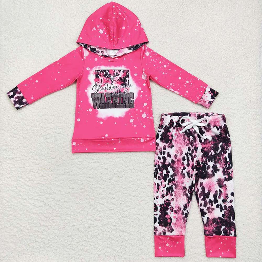 Sibling Baby Boys Western Hooded Tops Pants Clothes Sets  D 6.26