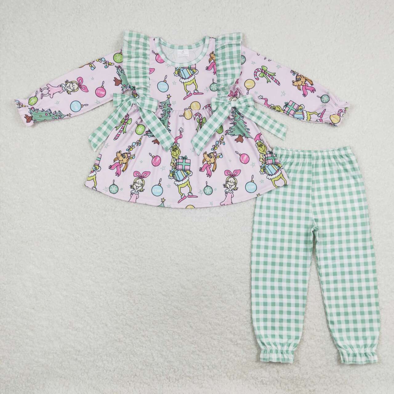 GLP1189 Christmas Gr*nch and Ci*dy Pants Set