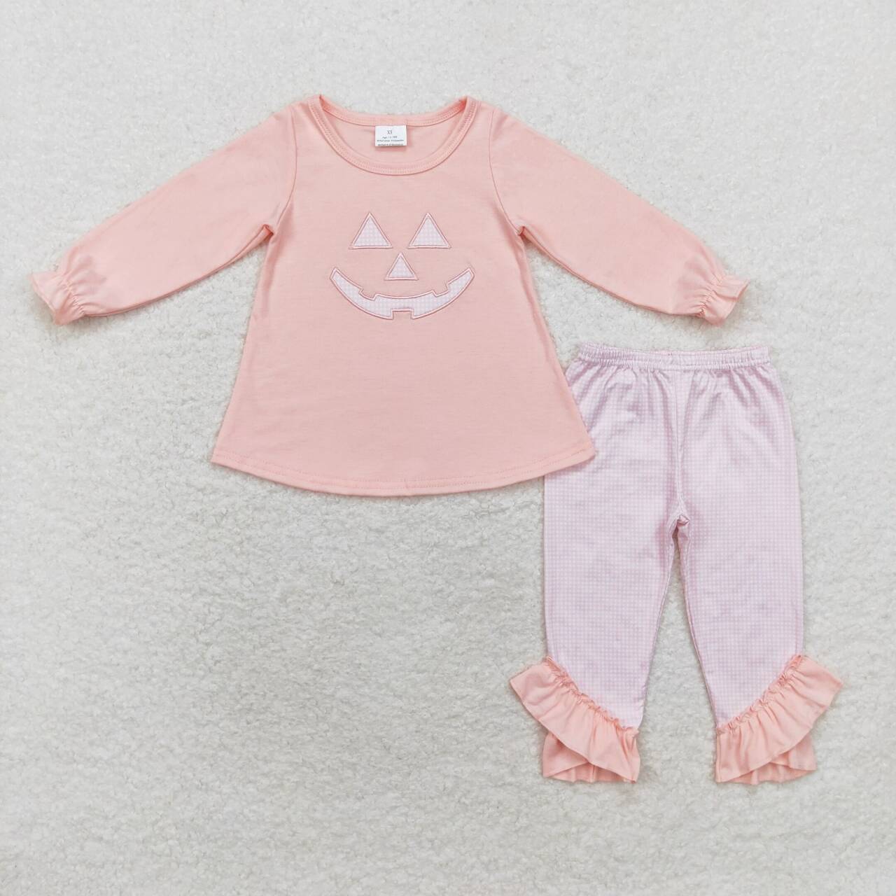 GLP1342 Halloween pumpkin face pants set