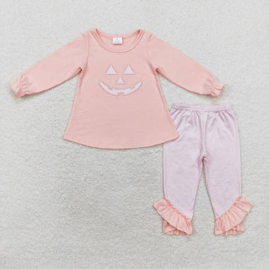 GLP1342 Halloween pumpkin face pants set