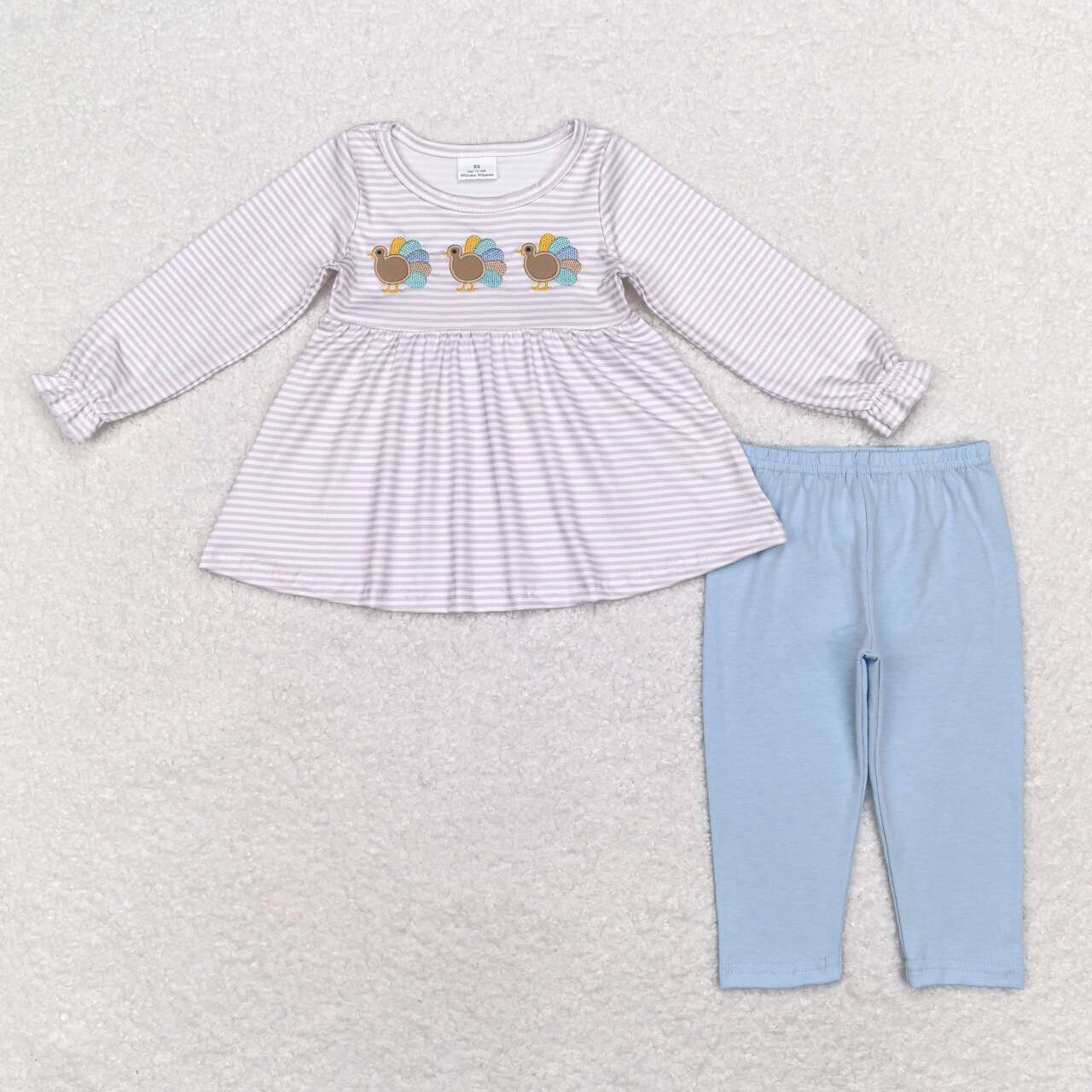 GLP1380 embroidery turkey legging set