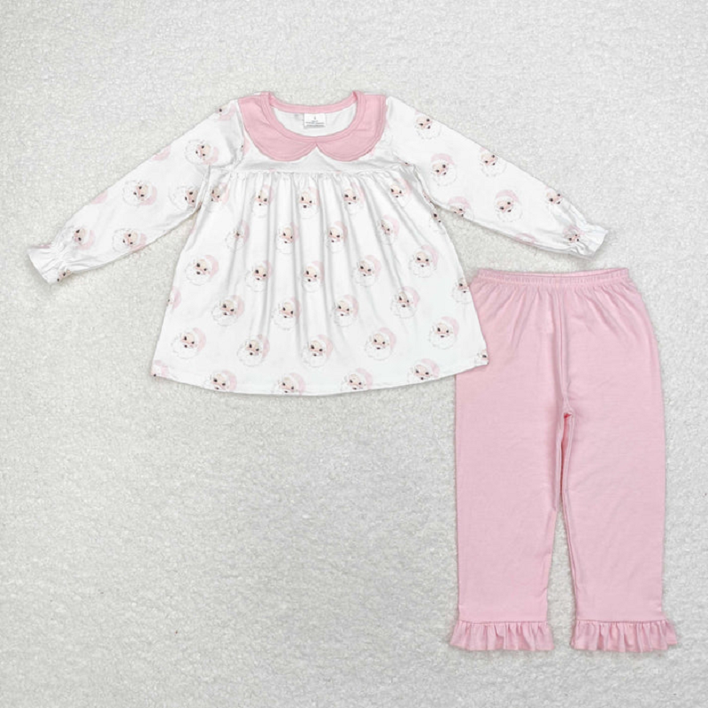 Sibling Baby Girls Christmas Santa Candy Cane Soldier Tunic Legging Pant Clothes Sets  D 919