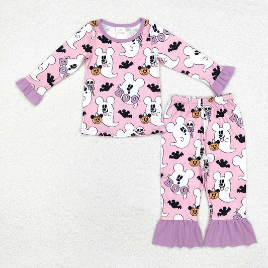 GLP1544 Ghost Pink Long Sleeve Long Pants Pajama Set