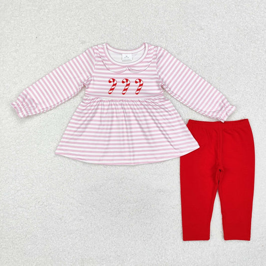 GLP1563 Christmas candy cane legging outfit