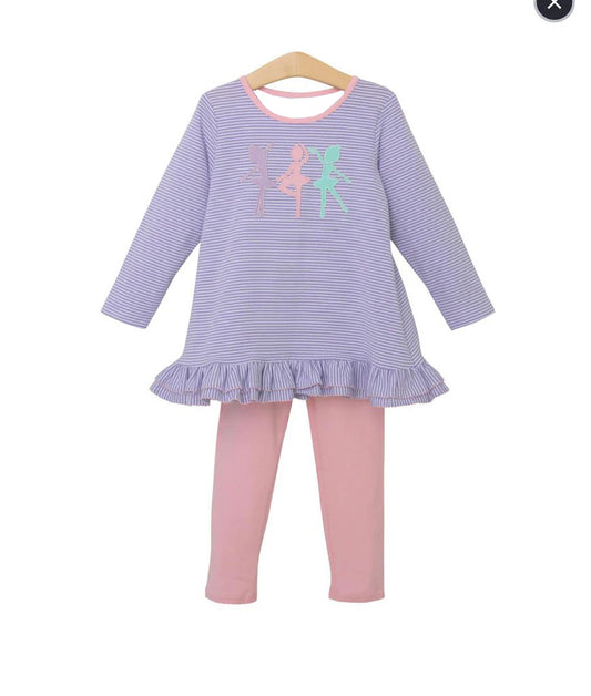 presale GLP1601  Ballerina Striped Long Sleeve Pink Pantsuit  2024 7.17