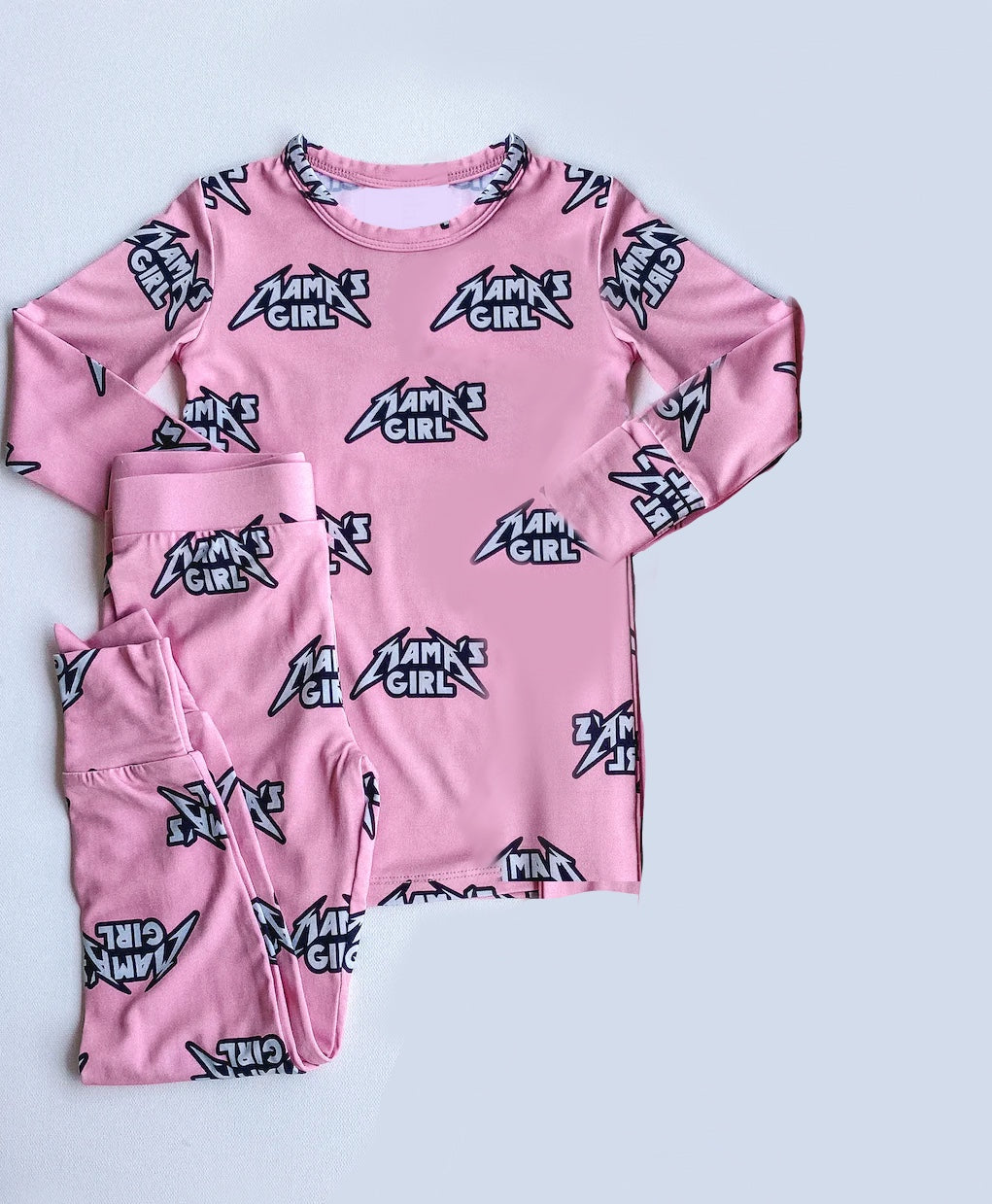 presale GLP1788 mama's girl pink letter long-sleeved trousers pajamas set  2024 8.12