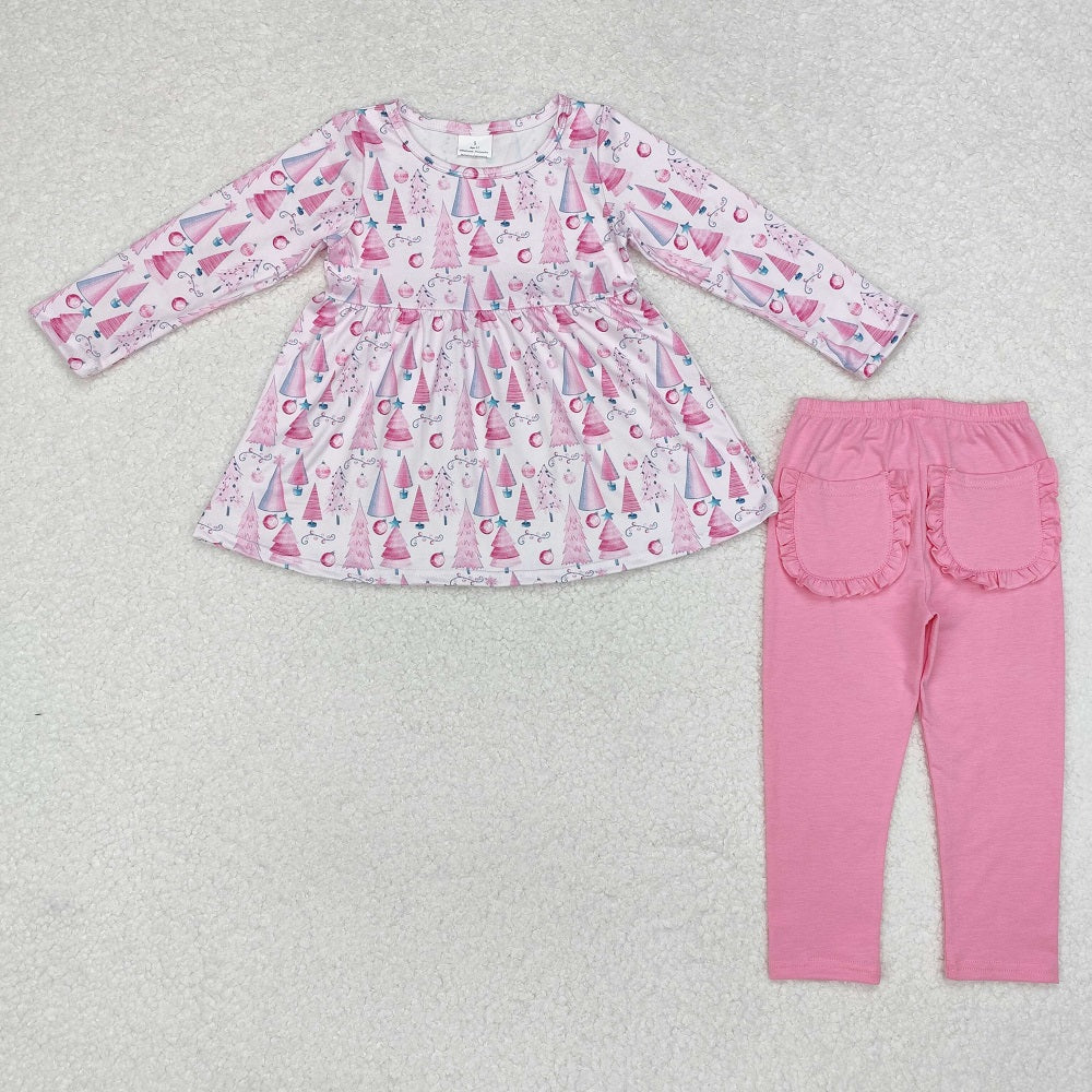 GLP1814 Christmas Tree Long Sleeve Legging Set