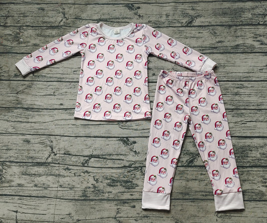 presale GLP1833 Santa Claus Pink Long Sleeve Long Pants Pajama Set  2024 10.28